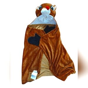 Reindeer Kid Wrap Blanket